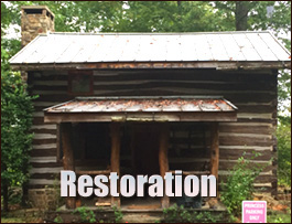 Historic Log Cabin Restoration  Staunton, Virginia